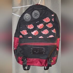 Anime-Inspired Black and Red Backpack